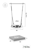 Качели гнездо РОМАНА (ROMANA) 80 см