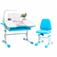 Комплект парта и кресло RIFFORMA SET-07 LUX-голубой